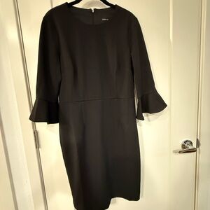 Donna Morgan Black Dress with Flared Sleeves